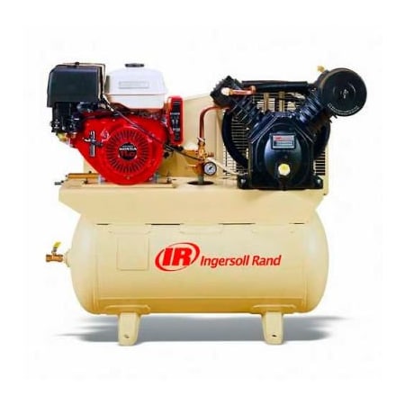 Ingersoll-Rand Ingersoll Rand 2475F13GH, 13 HP, Stationary Gas Comp, 30 Gal, 175 PSI, 25 CFM, Honda, Electric/Recoil 45466067